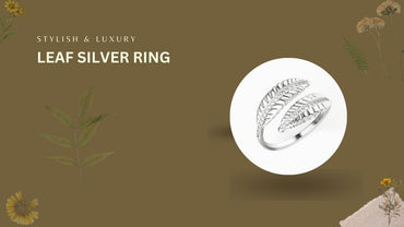 Introducing new design leaf silver ring for women