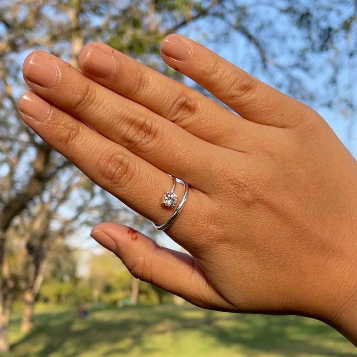 Spiral Loop Silver Ring - Silvercliv