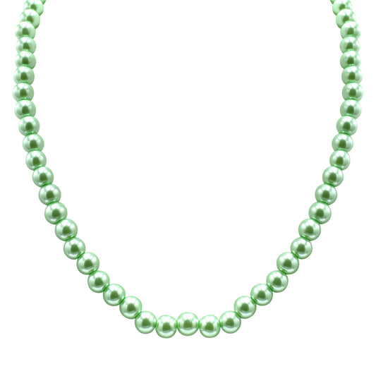 Green pearl necklace - Silvercliv