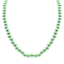 Green pearl necklace