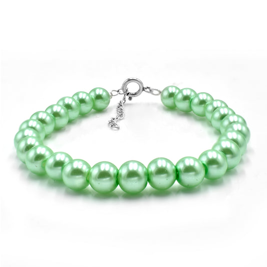 Green Pearl Bracelet - Silvercliv