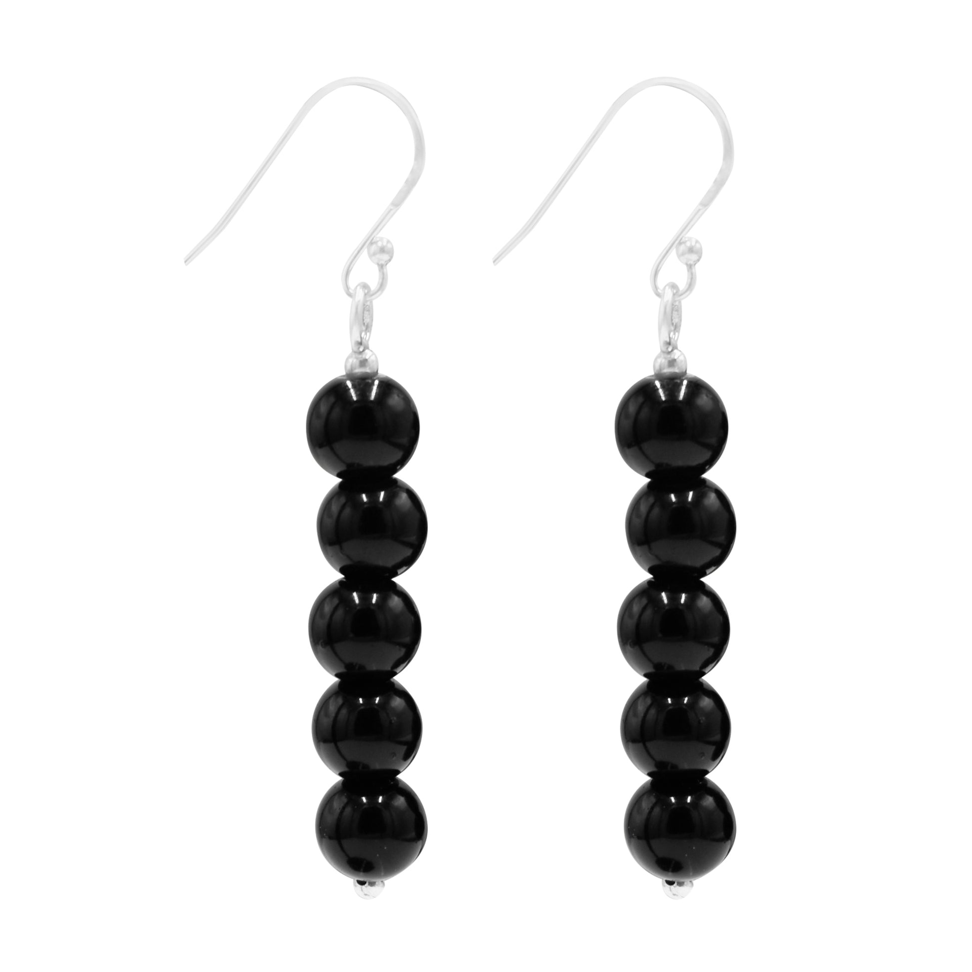 Black Pearl Earrings - Silvercliv