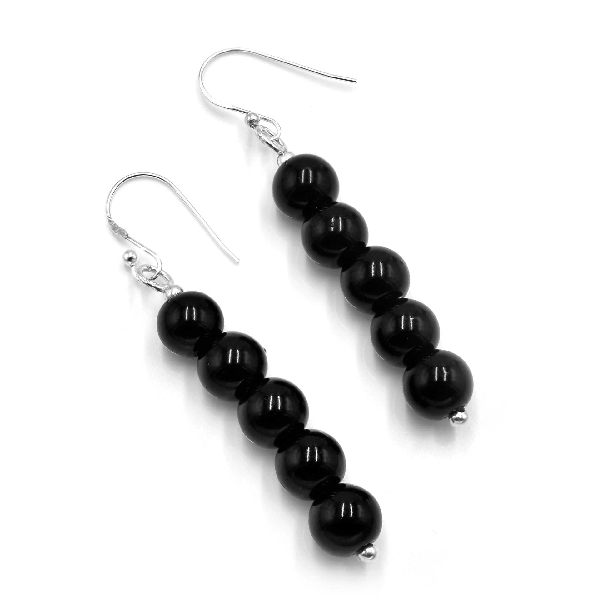 Black Pearl Earrings - Silvercliv