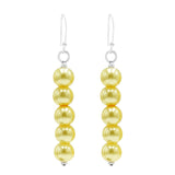 Golden Pearl Earrings - Silvercliv