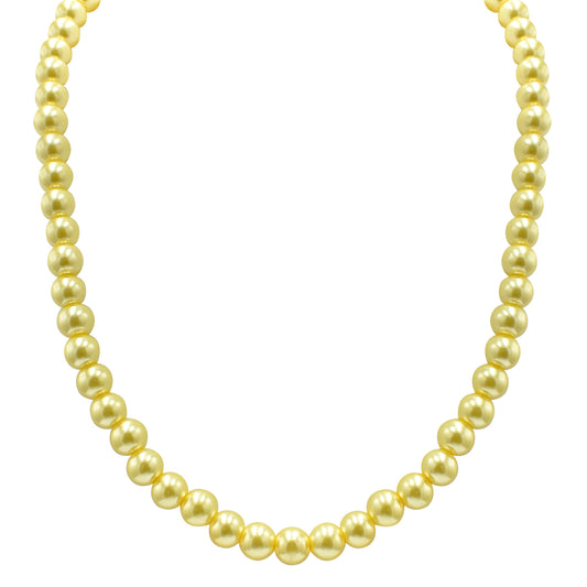 Golden pearl necklace - Silvercliv