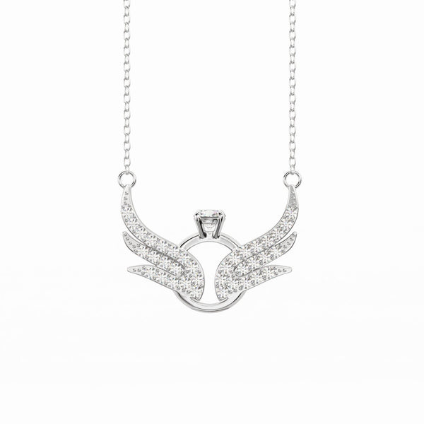 Angel Wing Pendant With Chain