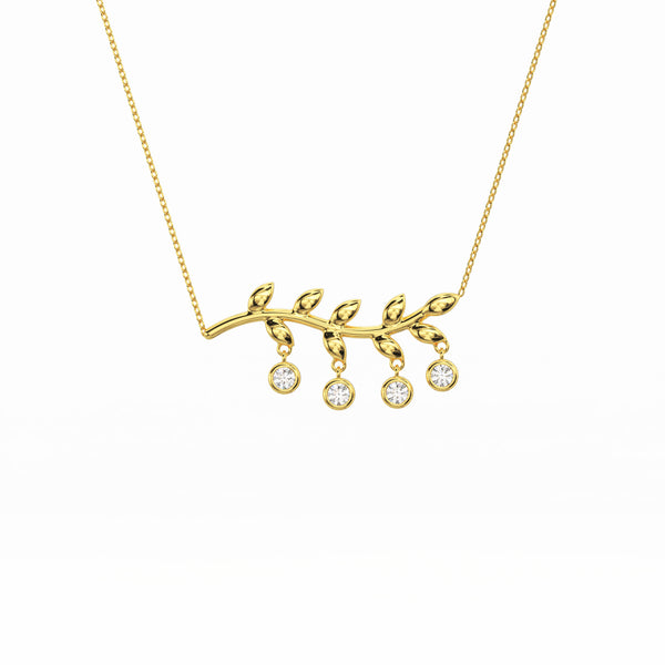Caterpillar Gold Plated Pendant With Chain