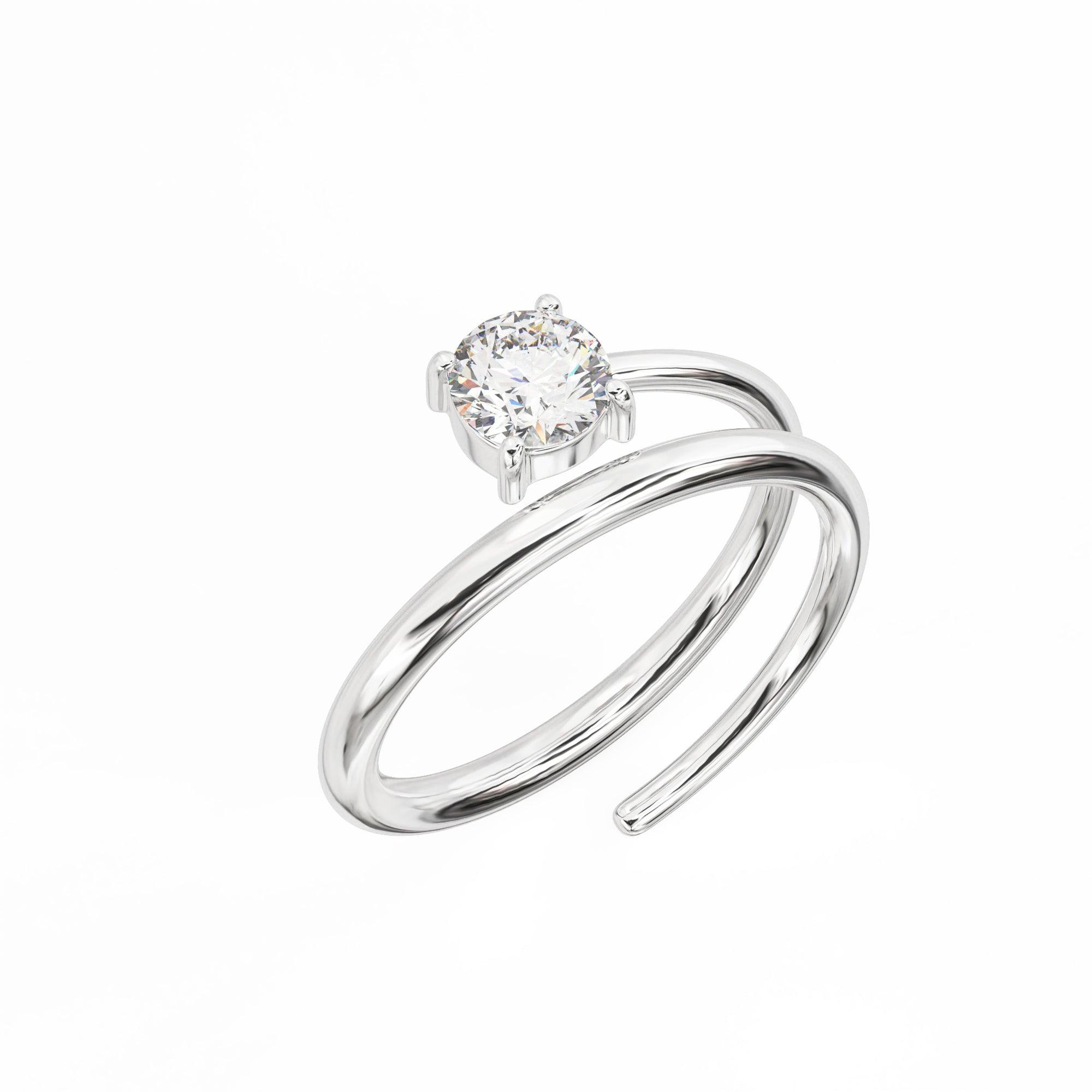 指輪・リング Coil Spiral Pave Ring #8407 Numbering】#8407 Coil Spiral Pave Ring (Numbering/指輪