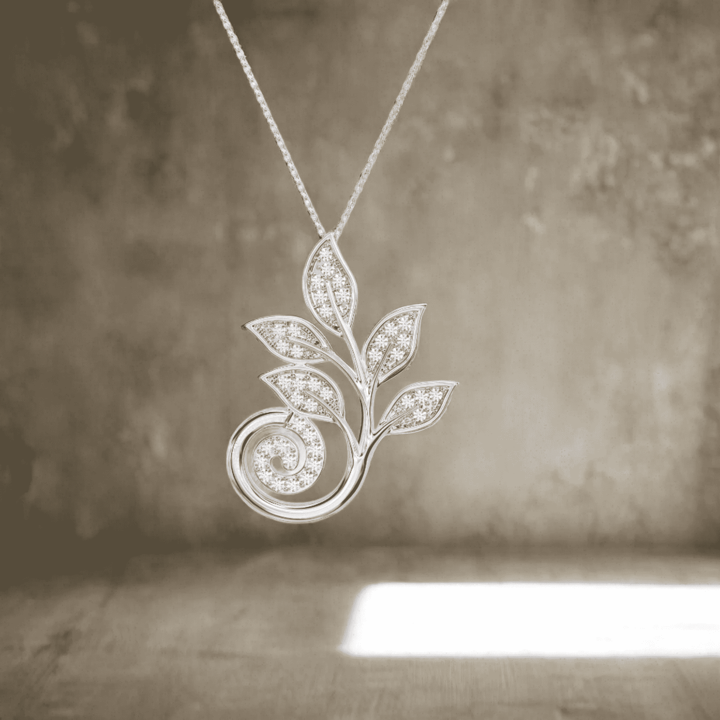 Scorpion Leaf Pendant - Silvercliv