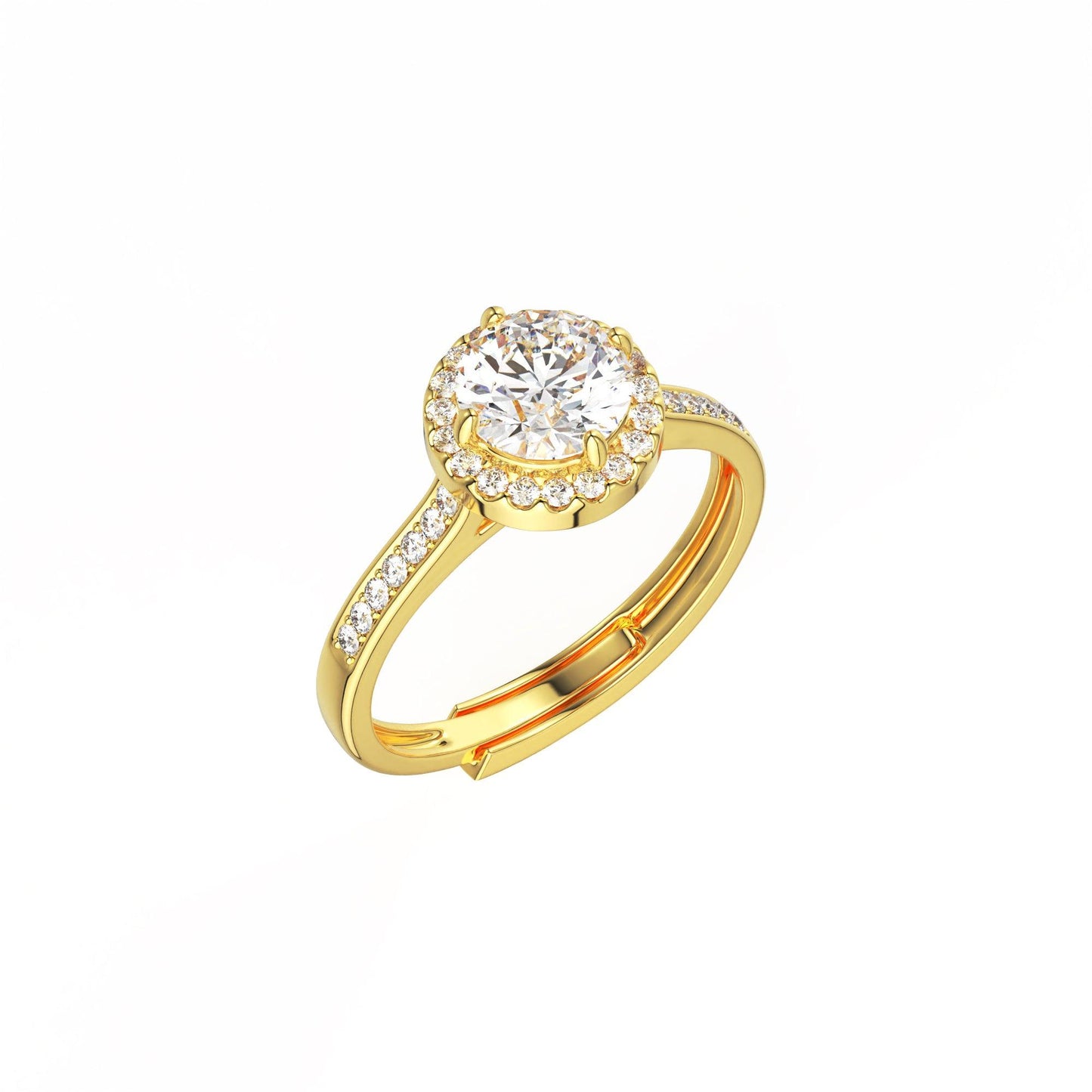 Princess Cut Solitaire Ring - Silvercliv