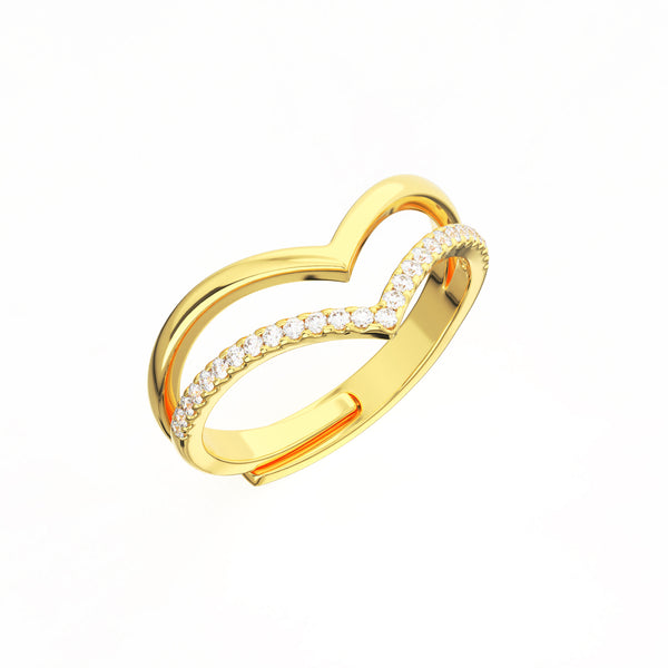 Heart's Desire Gold Plated Ring