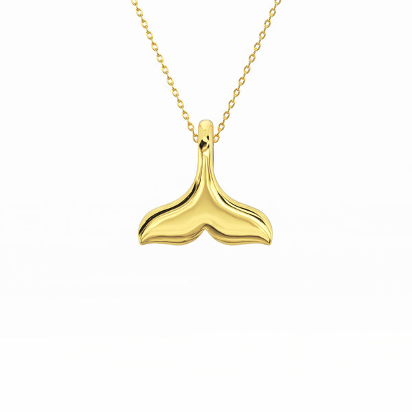 Fish tail Gold Plated Pendant