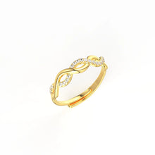 Gold plated minimal silver ring