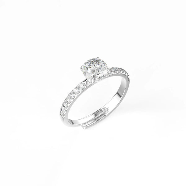 Radiant Solitaire Diamond Ring