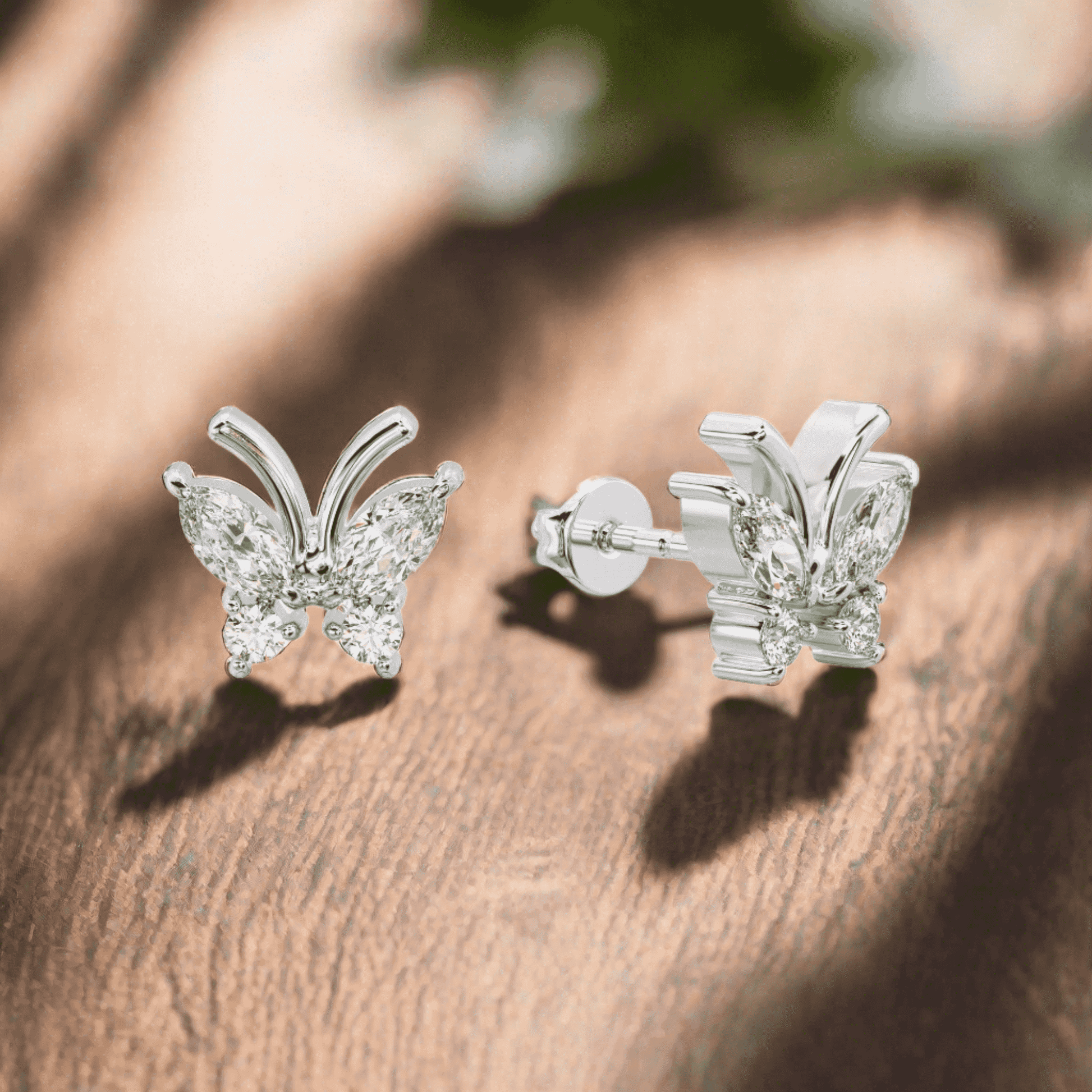 Butterfly Silver Earring - Silvercliv