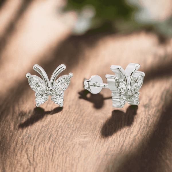 Butterfly Silver Earring